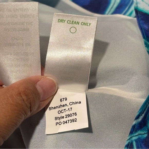 Lilly Pulitzer Small Ocean Waves Avila Silk Dress Cold Shoulder Resort Preppy - Picture 5 of 7